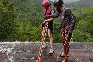 Outdoor rock climbing