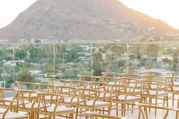 Outdoor wedding area