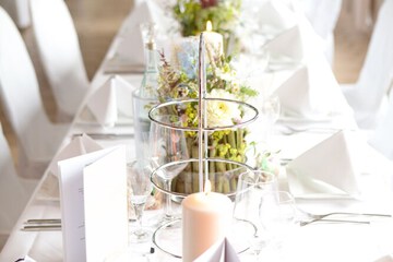 Outdoor wedding area