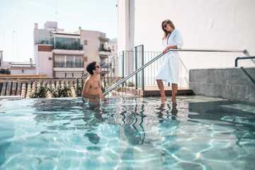 Rooftop pool