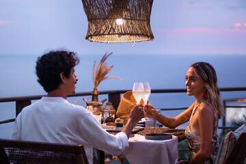 Couples dining