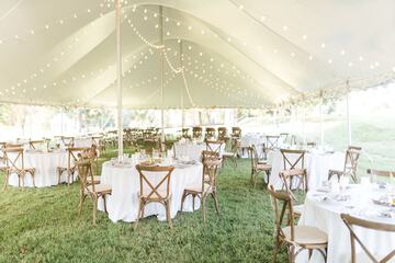 Outdoor wedding area