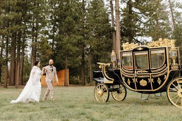 Outdoor wedding area