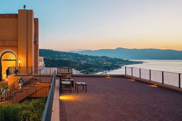 Outdoor wedding area