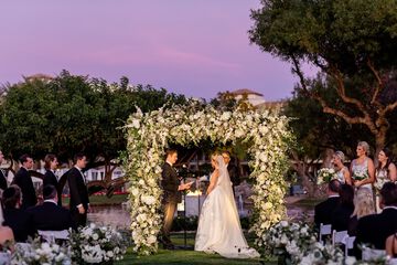 Outdoor wedding area