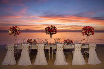 Outdoor wedding area