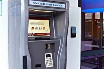 Check-in/check-out kiosk