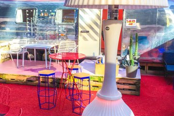 Outdoor banquet area