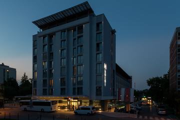Front of property - evening/night