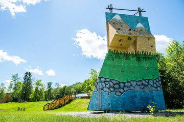 Outdoor rock climbing