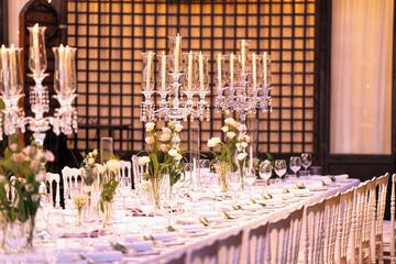 Outdoor wedding area