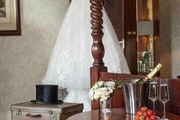 Outdoor wedding area