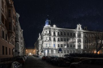 Front of property - evening/night