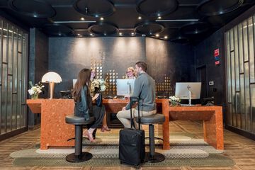 Check-in/check-out kiosk