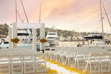 Outdoor wedding area