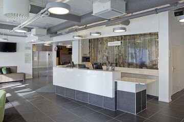 Interior entrance