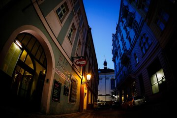 Front of property - evening/night