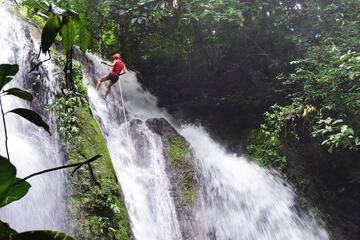 Outdoor rock climbing