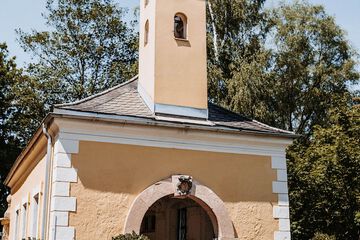 Outdoor wedding area