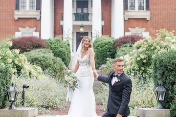 Outdoor wedding area