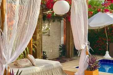 Outdoor wedding area