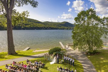 Outdoor wedding area