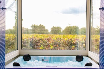 Indoor spa tub