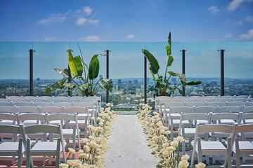 Outdoor wedding area