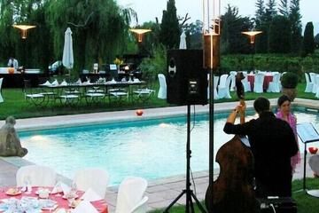 Outdoor wedding area