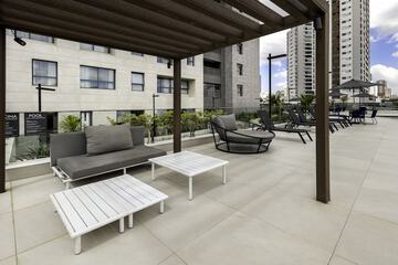 Outdoor banquet area