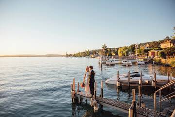 Outdoor wedding area
