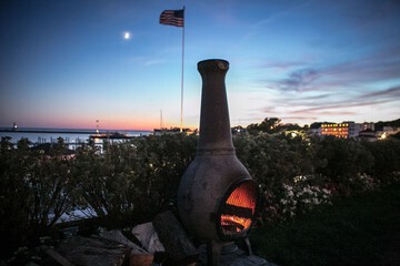 Front of property - evening/night