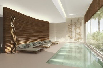 Indoor spa tub