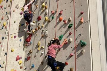 Outdoor rock climbing