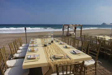 Outdoor wedding area