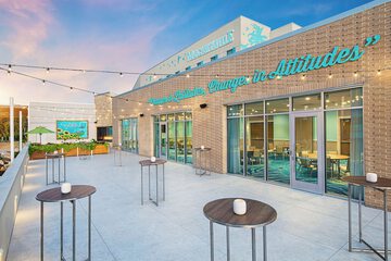 Outdoor banquet area