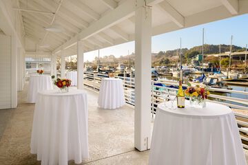 Outdoor wedding area