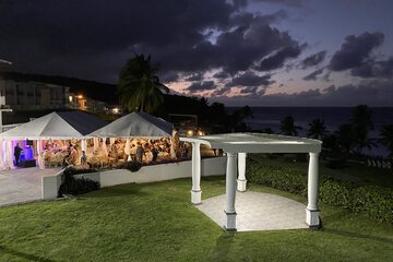 Outdoor wedding area