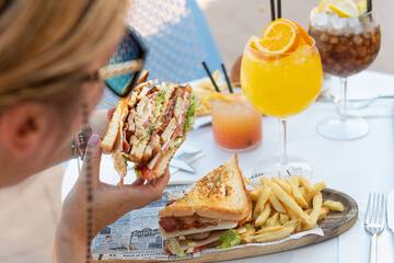Poolside bar