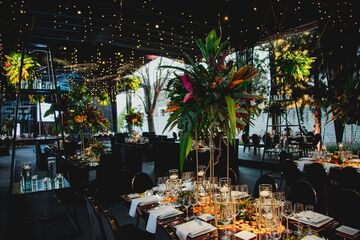 Outdoor banquet area