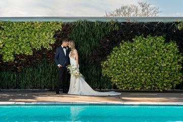 Outdoor wedding area