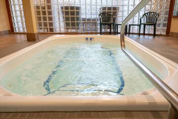 Indoor spa tub