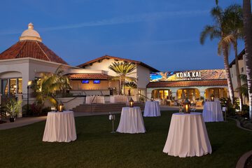 Outdoor banquet area