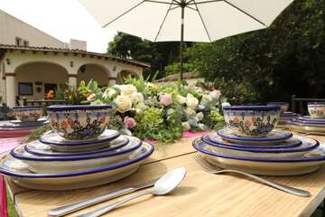 Outdoor wedding area
