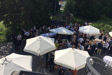 Outdoor wedding area