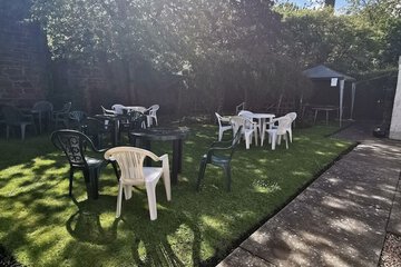 Outdoor wedding area