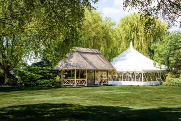 Outdoor wedding area