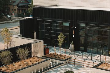 Outdoor banquet area