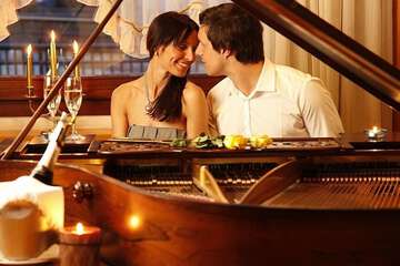 Couples dining