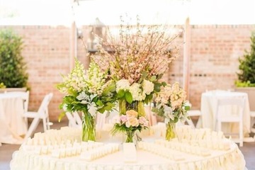Outdoor wedding area